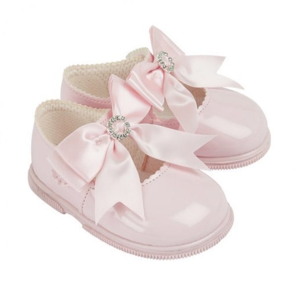 Girls Bay Pod Pink Diamante Hardsole Shoes - Babyshop Glasgow | Kids ...