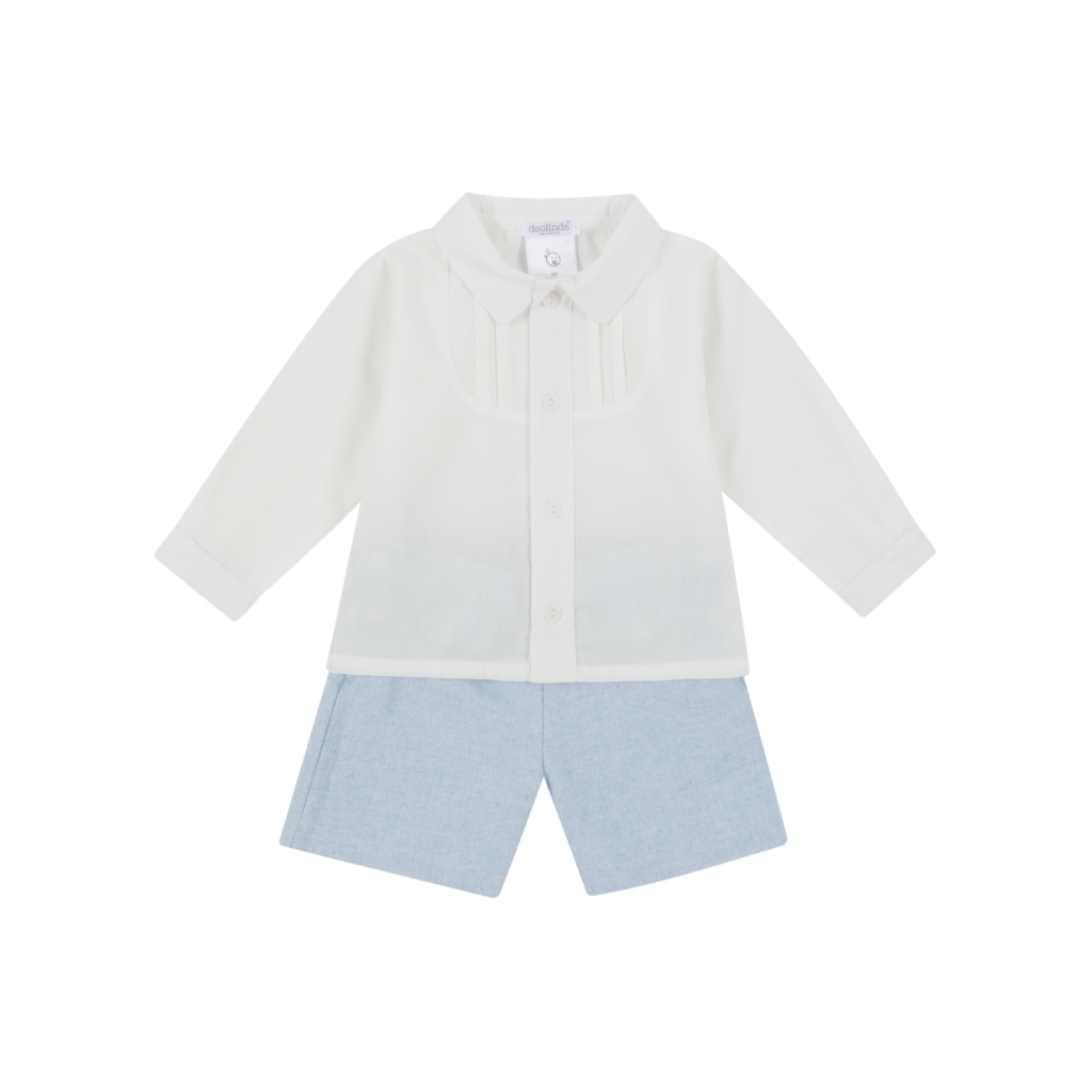 Deolinda Boys Smart Shirt & Shorts Set (410) - Babyshop Glasgow | Kids ...