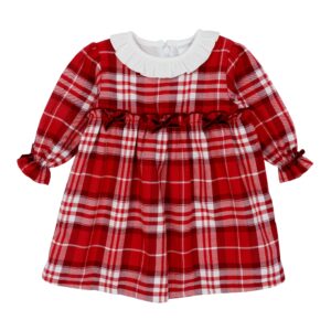 Pastels & Co Girls Red Check Dress (023F)