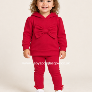 Red Bow Hooded Leggings Set (108)